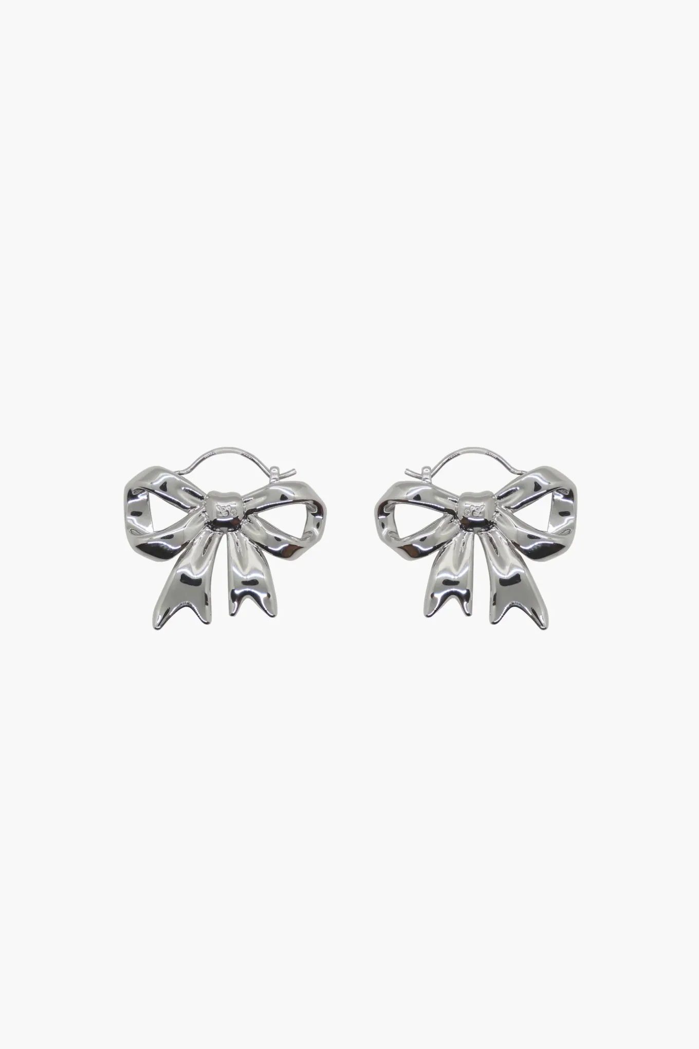Cheap Sandy Liang Monyo Hoops In Silver