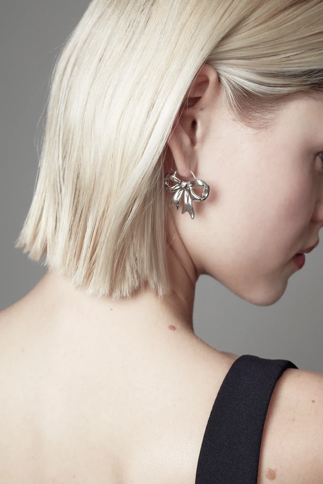 Cheap Sandy Liang Monyo Hoops In Silver