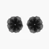 Fashion Sandy Liang Muff Earrings In Black