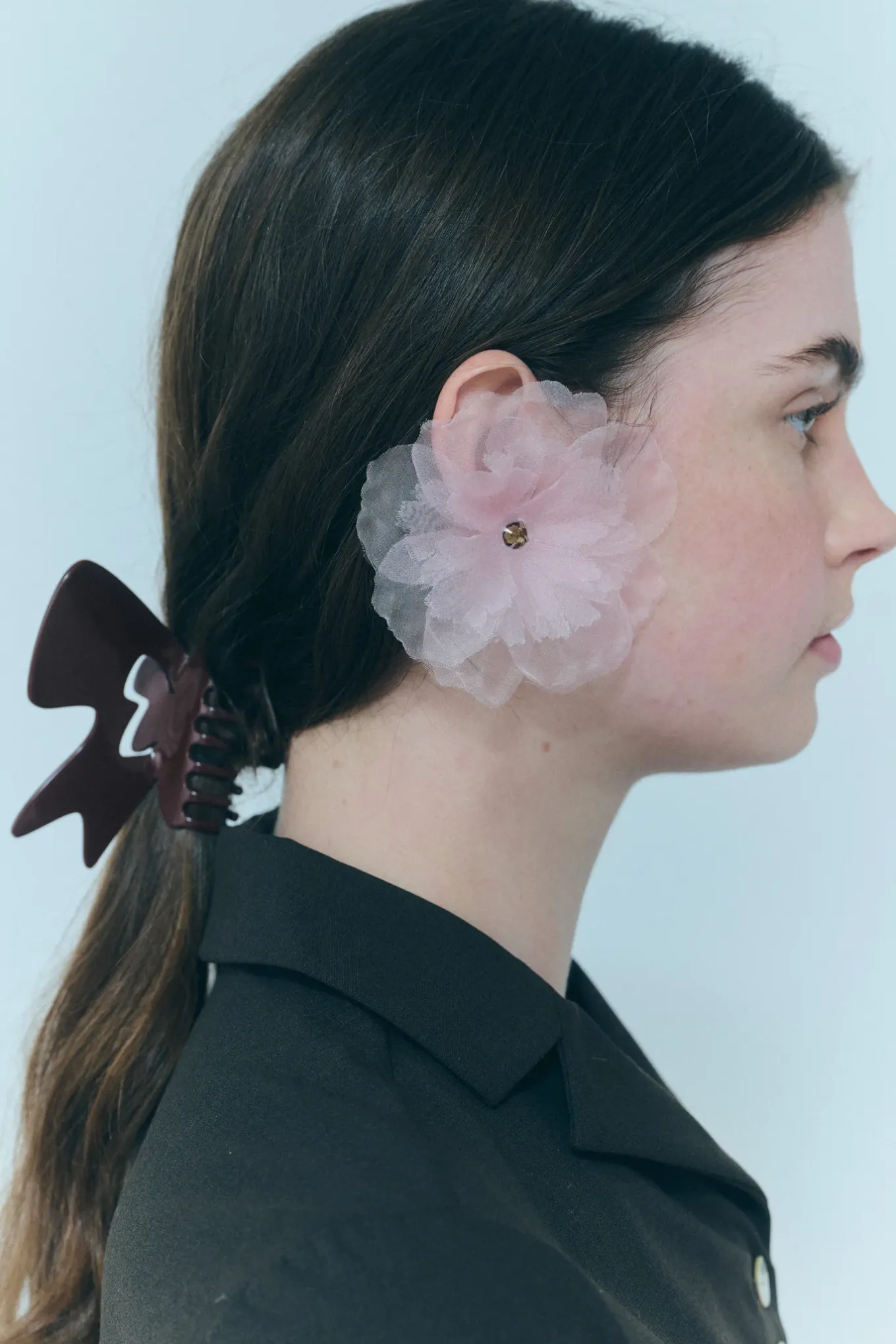 Cheap Sandy Liang Muff Earrings In Icy Pink