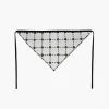 Hot Sandy Liang Ninety Bandana In Flower Grid