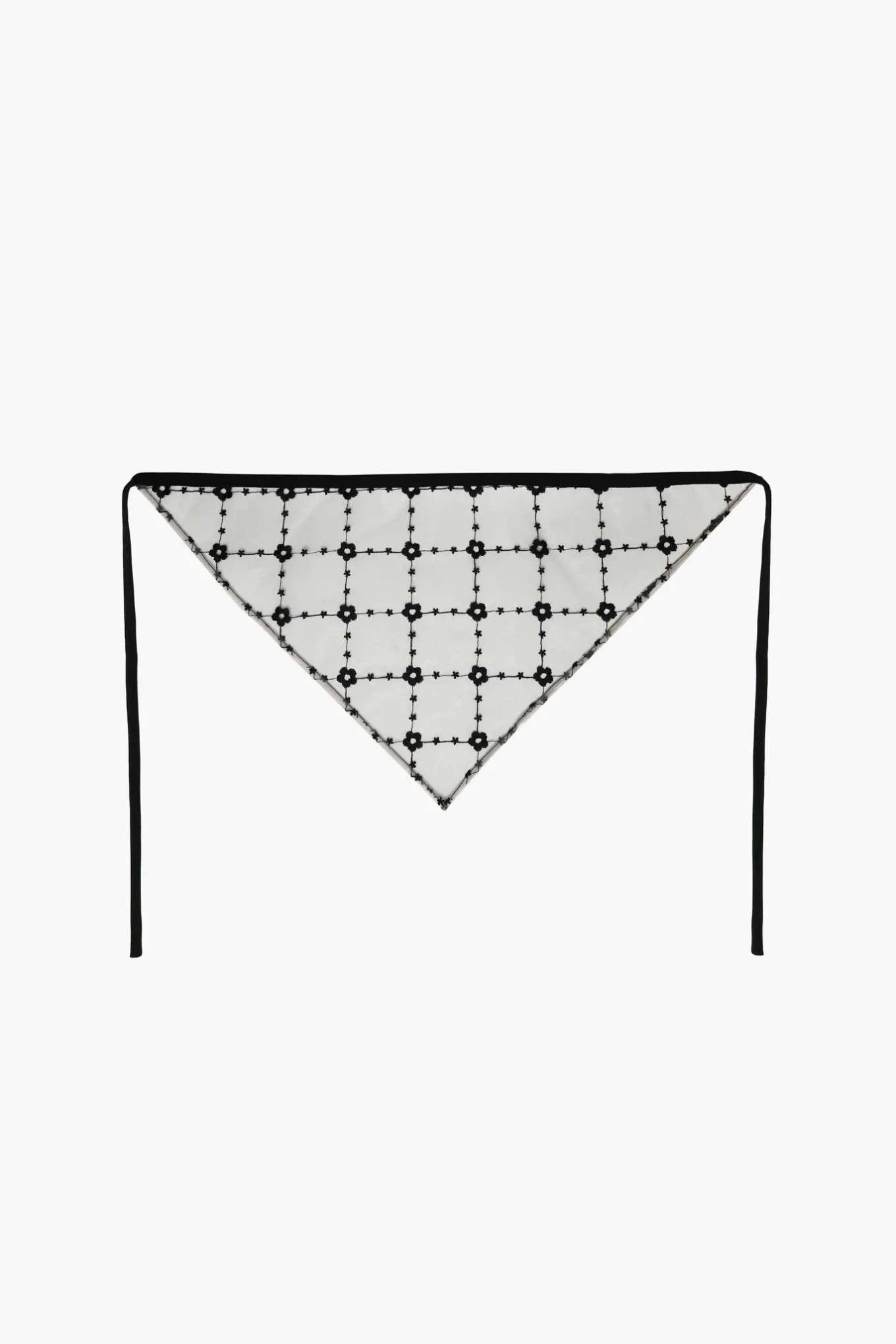 Hot Sandy Liang Ninety Bandana In Flower Grid