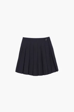 Shop Sandy Liang Paris Skort In Dark Navy