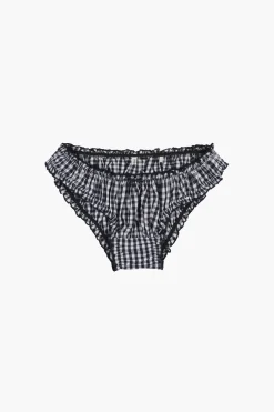 Cheap Sandy Liang Perez Knickers In Navy Gingham