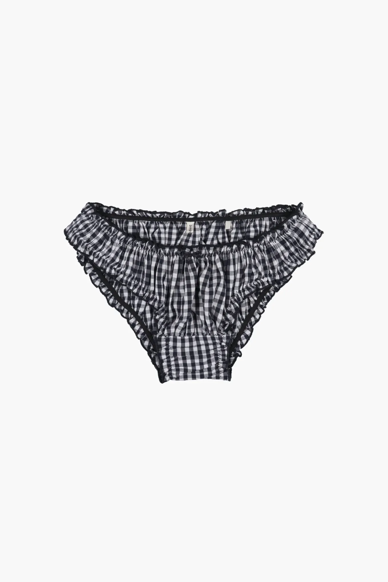 Cheap Sandy Liang Perez Knickers In Navy Gingham