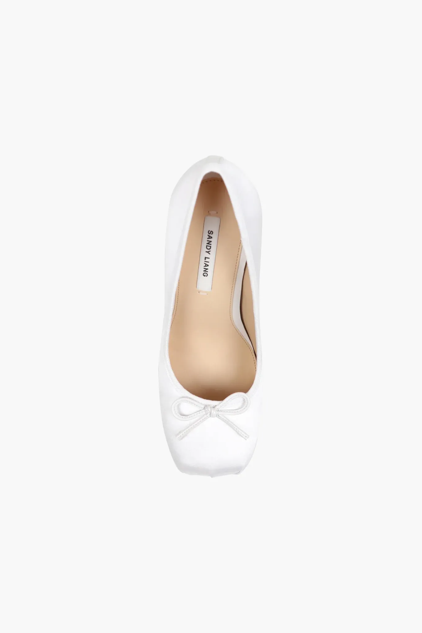 Cheap Sandy Liang Pointe Pump 100 In Pearl Satin