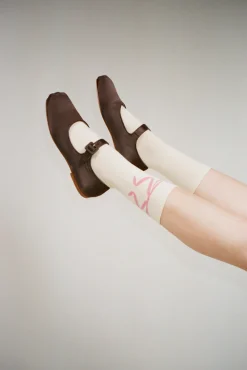 Flash Sale Sandy Liang Regalo Socks In Butter