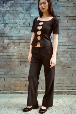 Online Sandy Liang Ride Pant In Black