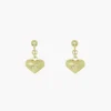 New Sandy Liang Safety Earrings In Gold Vermeil
