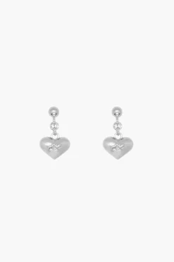Cheap Sandy Liang Safety Earrings In Sterling Silver