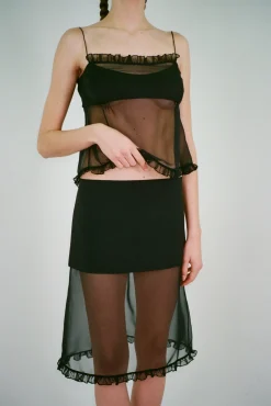 Online Sandy Liang Serin Skirt In Black