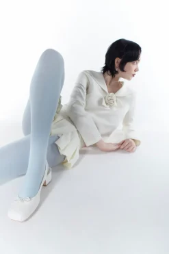 Discount Sandy Liang Slingback 45 In Optic White Nappa