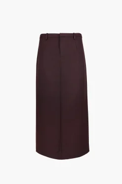 Outlet Sandy Liang Socks Skirt In Brunette