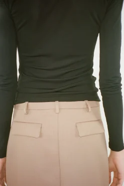 Cheap Sandy Liang Socks Skirt In Taupe