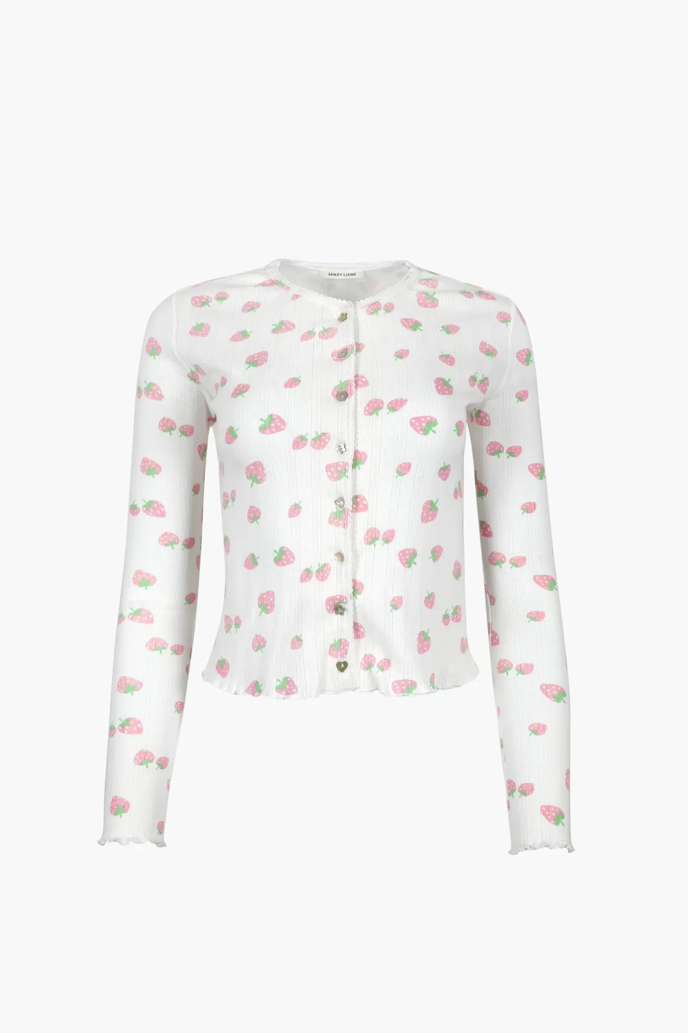 Outlet Sandy Liang Straw Cardigan