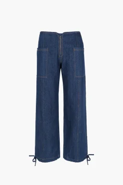 Clearance Sandy Liang Tifosi Pant In Indigo