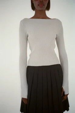 Online Sandy Liang Times Sweater In Grey