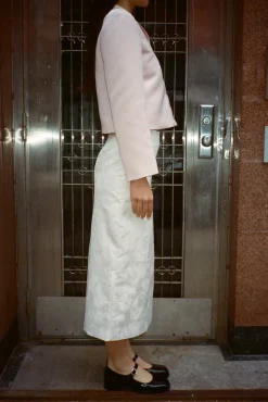 Shop Sandy Liang Toes Skirt In Ballet