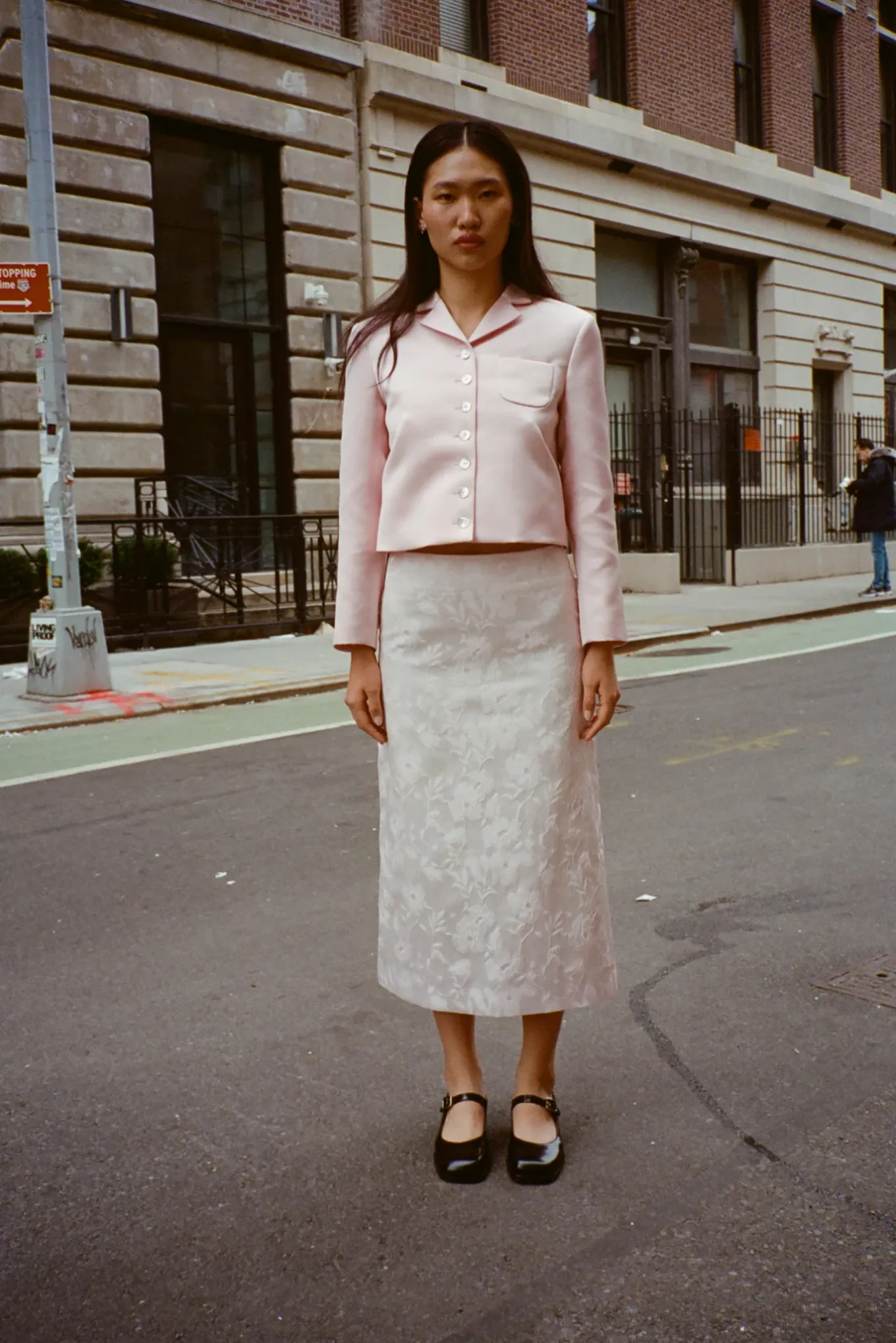 Shop Sandy Liang Toes Skirt In Ballet