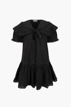 Discount Sandy Liang Toki Dress In Black