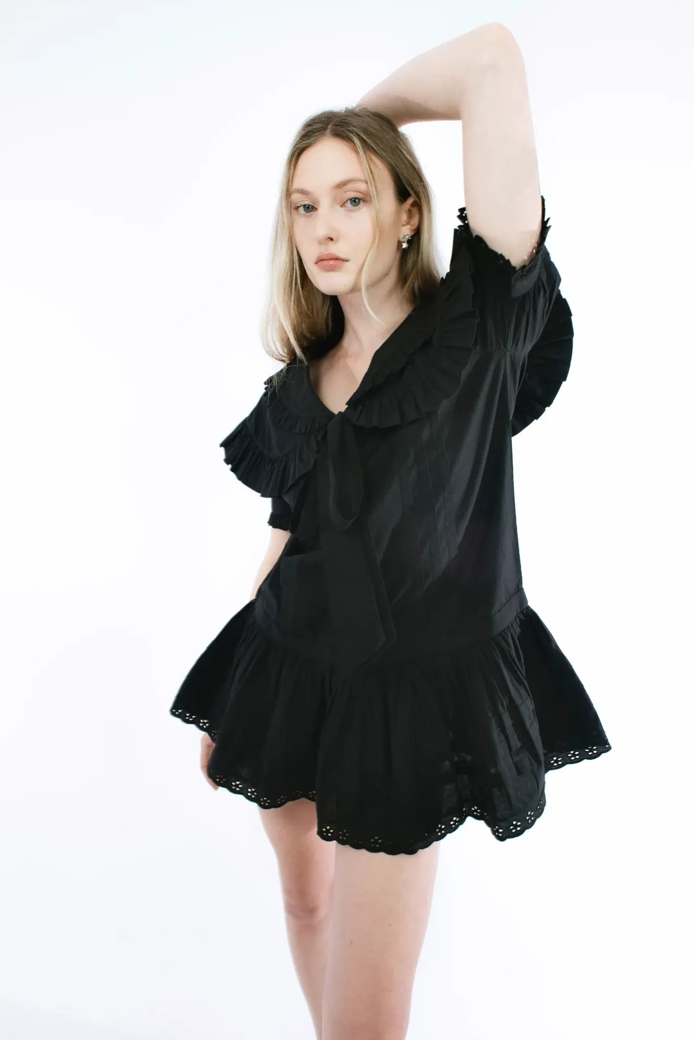 Discount Sandy Liang Toki Dress In Black