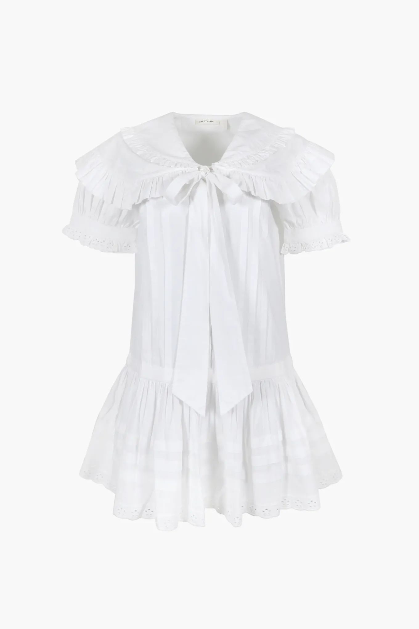 New Sandy Liang Toki Dress In White