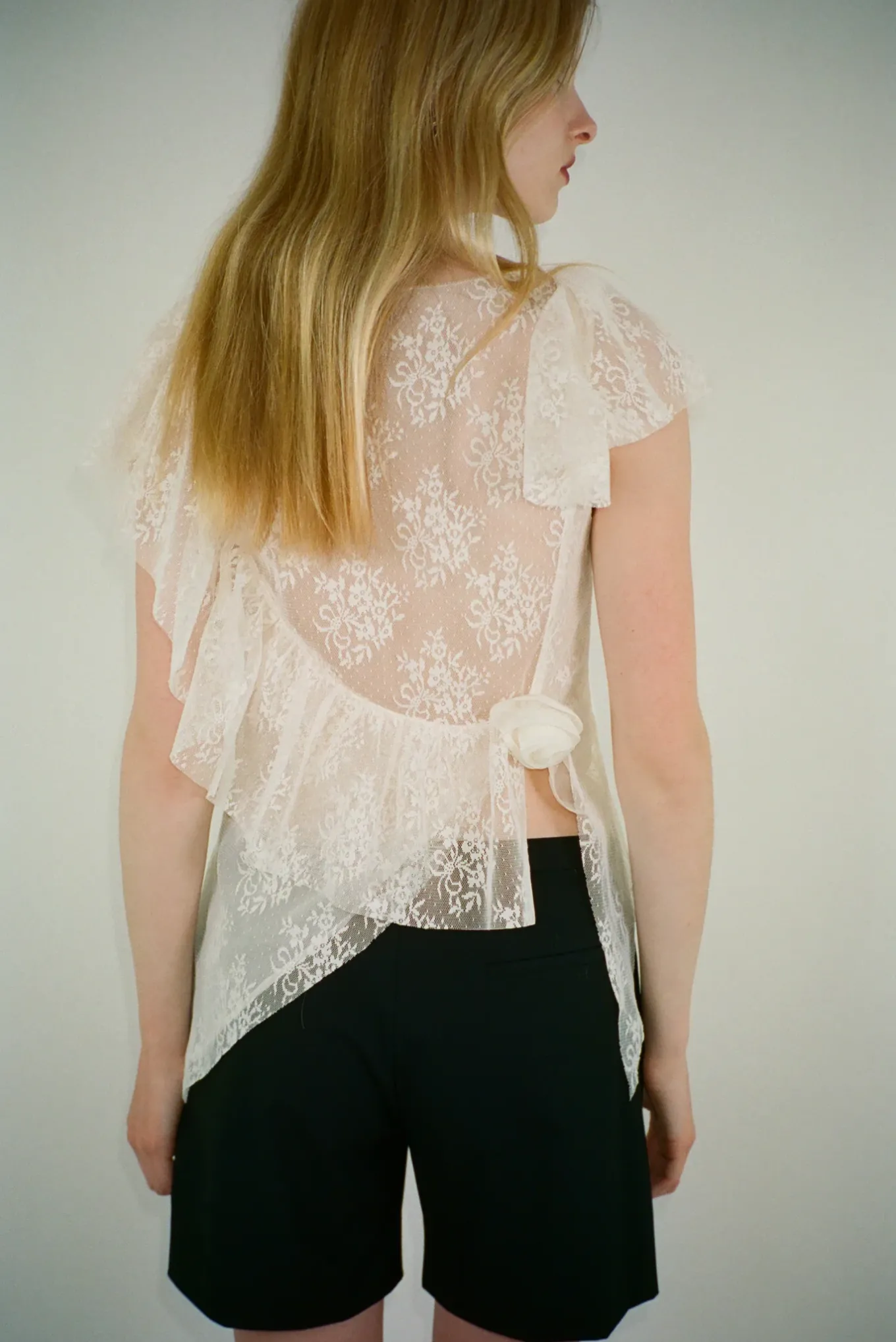 Clearance Sandy Liang Torino Top In Bone