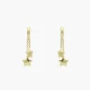 Hot Sandy Liang Twin Earrings In Gold Vermeil
