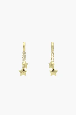 Hot Sandy Liang Twin Earrings In Gold Vermeil