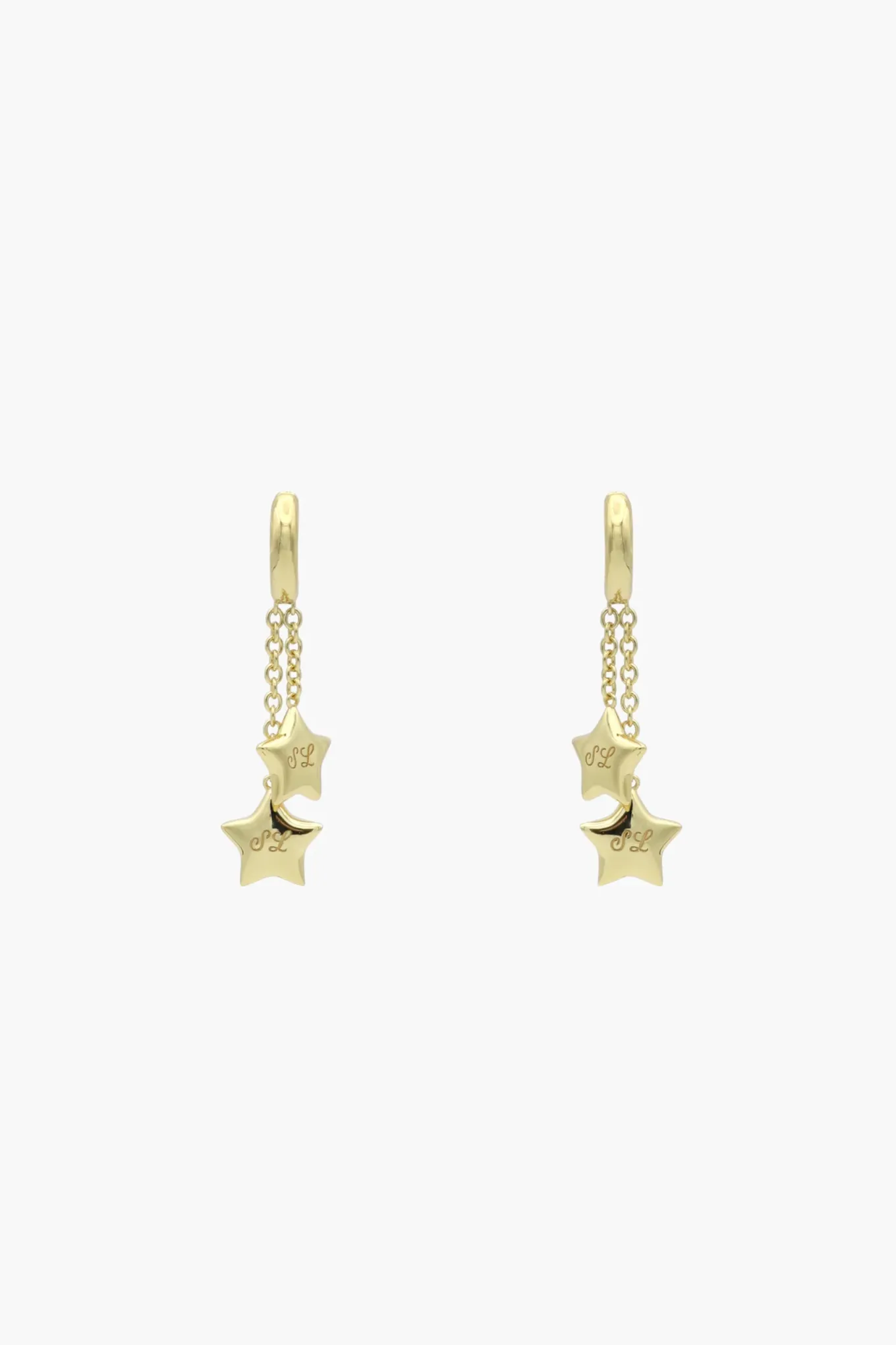 Hot Sandy Liang Twin Earrings In Gold Vermeil