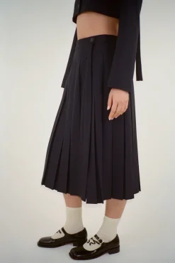 Outlet Sandy Liang Uniform Skort In Dark Navy