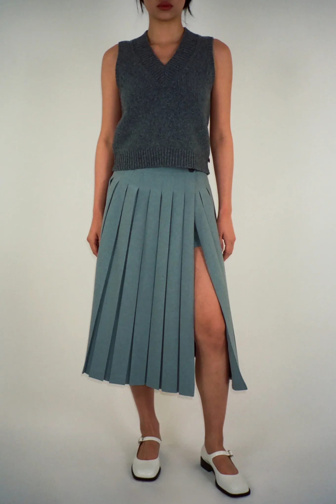 Cheap Sandy Liang Uniform Skort In Grey